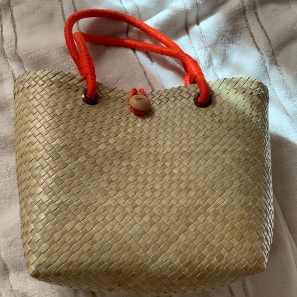 Cute Mini Straw Banig Tote Bag NEW! - Picture 2 of 6